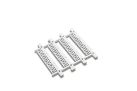 41094 - 5X7MM.SIZE, 5,1MM.PITCH,SINGLE STRIP,WHITE,POLYCARBONATE HF TAG MG-CPM-01 FOR MARKING WEIDMULLER, WAGO TERMINAL BLOCKS - 1