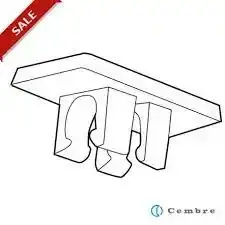 Cembre - 41490 - 5X10MM.SIZE, 5MM.PITCH, SINGLE STRIP,WHITE,POLYCARBONATE HF TAG MG-CPM-05 FOR MARKING WIELAND TERMINAL BLOCKS - 1