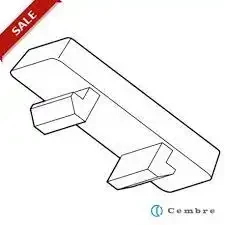 41691 - 5X10MM.SIZE, 5,2MM.PITCH, SINGLE STRIP,WHITE,POLYCARBONATE HF TAG MG-CPM-07 FOR MARKING PHOENIX TERMINAL BLOCKS - 1