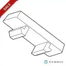 Cembre - 41691 - 5X10MM.SIZE, 5,2MM.PITCH, SINGLE STRIP,WHITE,POLYCARBONATE HF TAG MG-CPM-07 FOR MARKING PHOENIX TERMINAL BLOCKS - 1