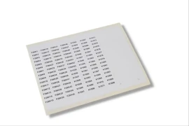 46910N - 9X35MM.SIZE,PRECUT, SELF ADHESIVE,WHITE, PVC FILM LABEL MG-VYT USED FOR INTERNAL AND EXTERNAL MARKING - 1