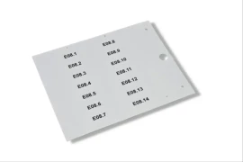 49102NGY - 15X17MM.SIZE, PRECUT,SELF ADHESIVE,GREY, RIGID PVC LEGEND MG-TAA FOR MARKING PANELS, COMPONENTS AND EQUIPMENT - 1