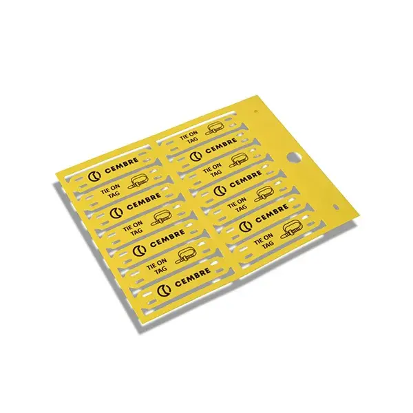 Cembre - 64241-SBS - MG-ETF-64241-SBS - SBS Tie-on Tag 20 x 26mm Yellow - 1