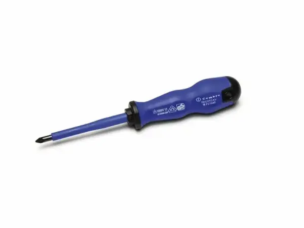 Cembre - SDC2PZ-KV - PROFESSIONAL SCREWDRIVER WITH PZ2 POZIDRIV CROSS HEAD AND 100MM.BLADE LENGH - 1