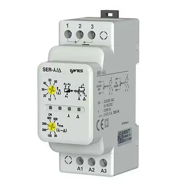 Entes - SER-YU (M4091) yıldız-üçgen rölesi 230 vac-24 vac/dc - 1