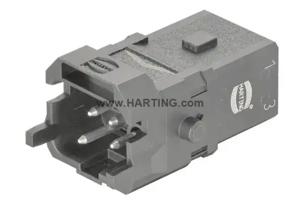 Harting - 09100032601 - Han 1A-3+PE-s-m latch - 1