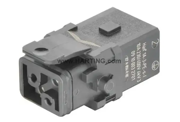 Harting - 09100032701 - Han 1A-3+PE-s-f latch - 1