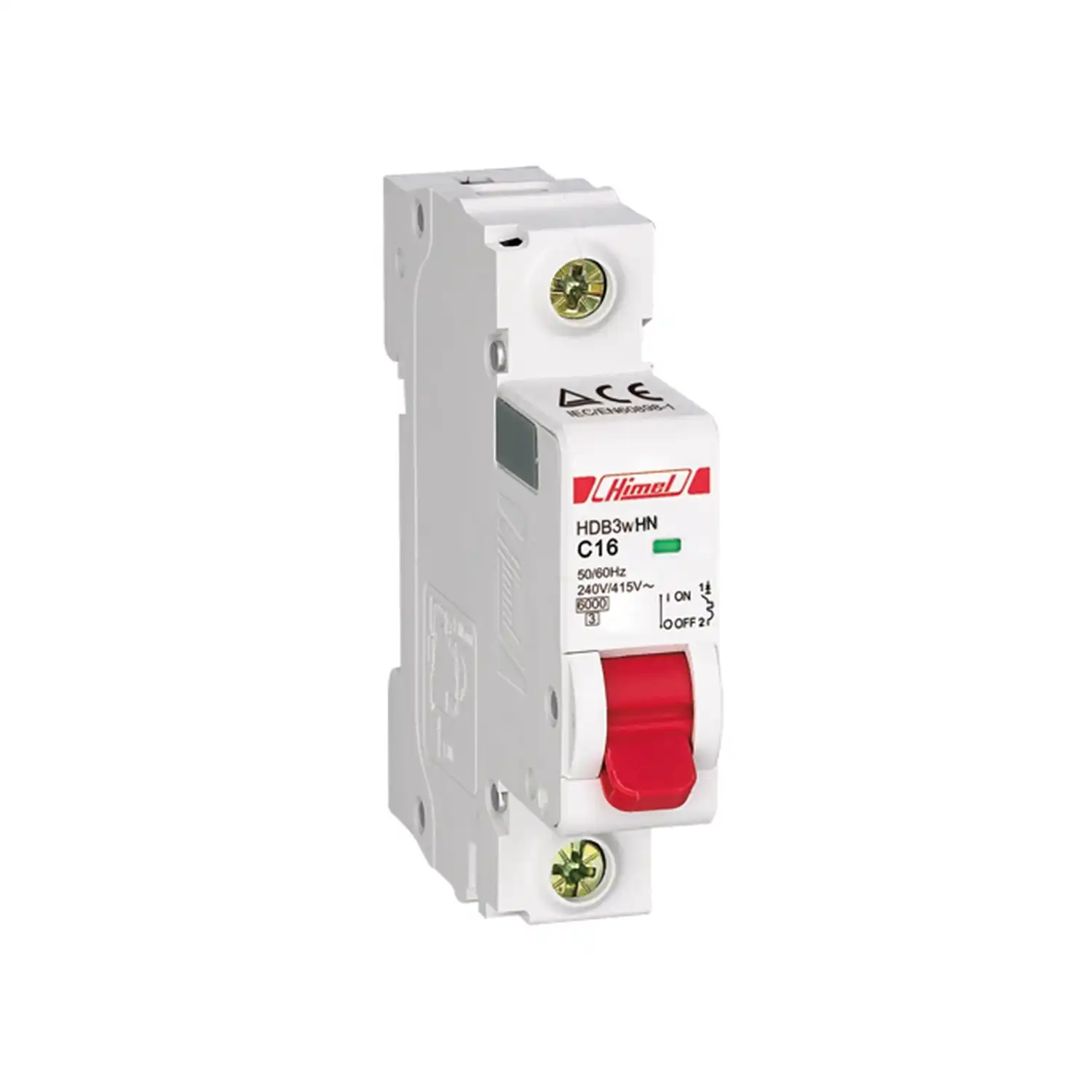 HDB3WHL1B32 - Miniature circuit breaker HDB3WH - 18 mm AC - B - 1P - 4.5 kA - 32 A - 1