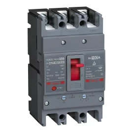 HDM3S160M08033XX - Molded case circuit breaker, HDM3S, 160M, 80A 3P, TM, adjustable, 40℃ - 1