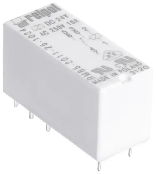 Relpol - RM85-2011-25-1024 - 1 Kutuplu Enversör Kontak, 16 A Termik Akım, PCB Tipi, 24V DC - 1