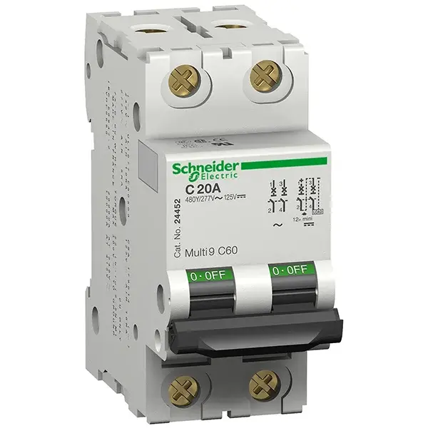 Schneider Electric - 24348 - C60 - circuit breaker - C60N - 3P - 6A - C curve - 1