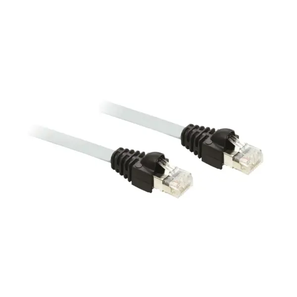 Schneider Electric - 490NTW00002 - Ethernet ConneXium kablosu - koruyuculu bükümlü çift düz kablo - 2m - 2 x RJ45 - 1