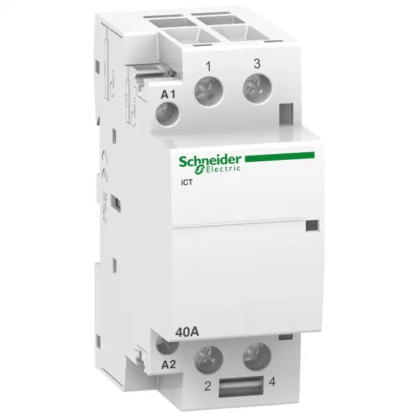 Schneider Electric - A9C20842 - kontaktör iCT - 2 kutup - 2 NA - 40 A - 220..240 V AC - 1