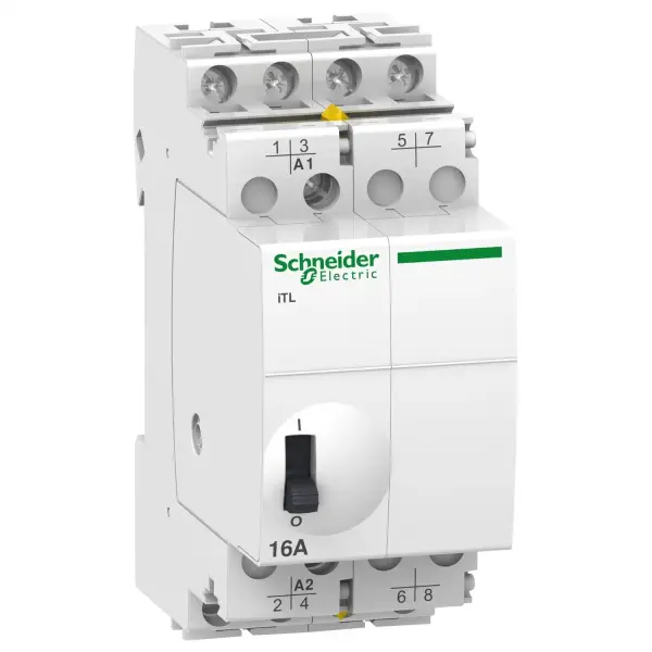 Schneider Electric - A9C30814 - darbe rölesi iTRY - 4P - 4 NA - 16A - bobin 110 VDC - 230...240 VAC 50/60Hz - 1