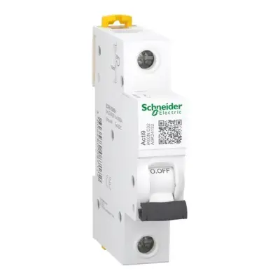 Schneider Electric - A9K24132 - Minyatür devre kesici, Acti9 iK60N, 1P, 32 A, C eğrisi, 6000 A (IEC 60898-1) - 1