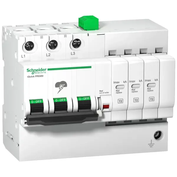 Schneider Electric - A9L16293 - iQuick PRD40r modüler parafudr - 3 kutup - 350V - uzaktan aktarımlı - 1