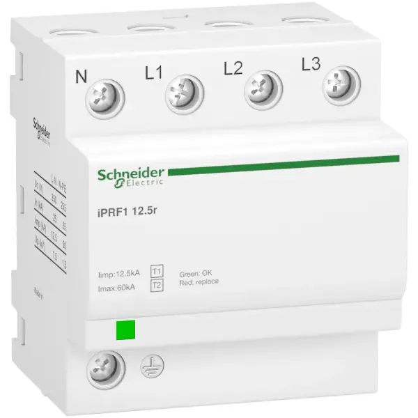 Schneider Electric - A9L16634 - iPRF1 12.5r modüler parafudr - 3P + N - 350V - uzaktan aktarımlı - 1
