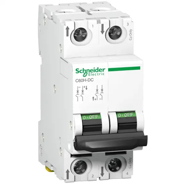 Schneider Electric - A9N61525 - minyatür devre kesici - C60H - 2 kutup - 5 A - C eğrisi - 1