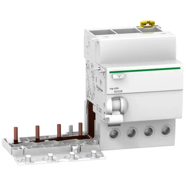 Schneider Electric - A9V15463 - Vigi iC60 - earth leakage add-on block - 4P - 63A - 300mA - AC type - selective - 1