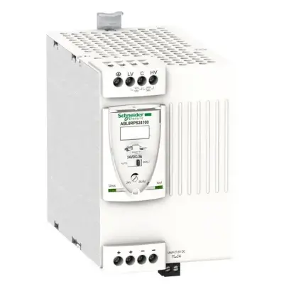 Schneider Electric - ABL8RPS24100 - düzenlenmiş SMPS - 1 veya 2 fazlı - 100..500 V - 24 V - 10 A - 1