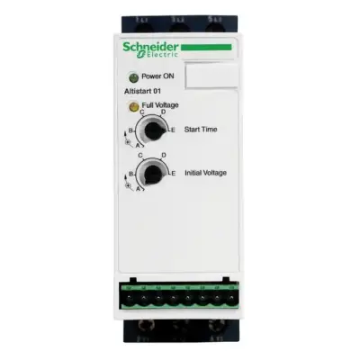 Schneider Electric - ATS01N109FT - asenkron motor için yumuşak yolverici - ATS01 - 9 A - 110..480V - 1,1..4 KW - 1