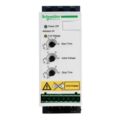 Schneider Electric - ATS01N206QN - asenkron motor için yumuşak yolverici - ATS01 - 6 A - 380..415V - 1,5..3 KW - 1