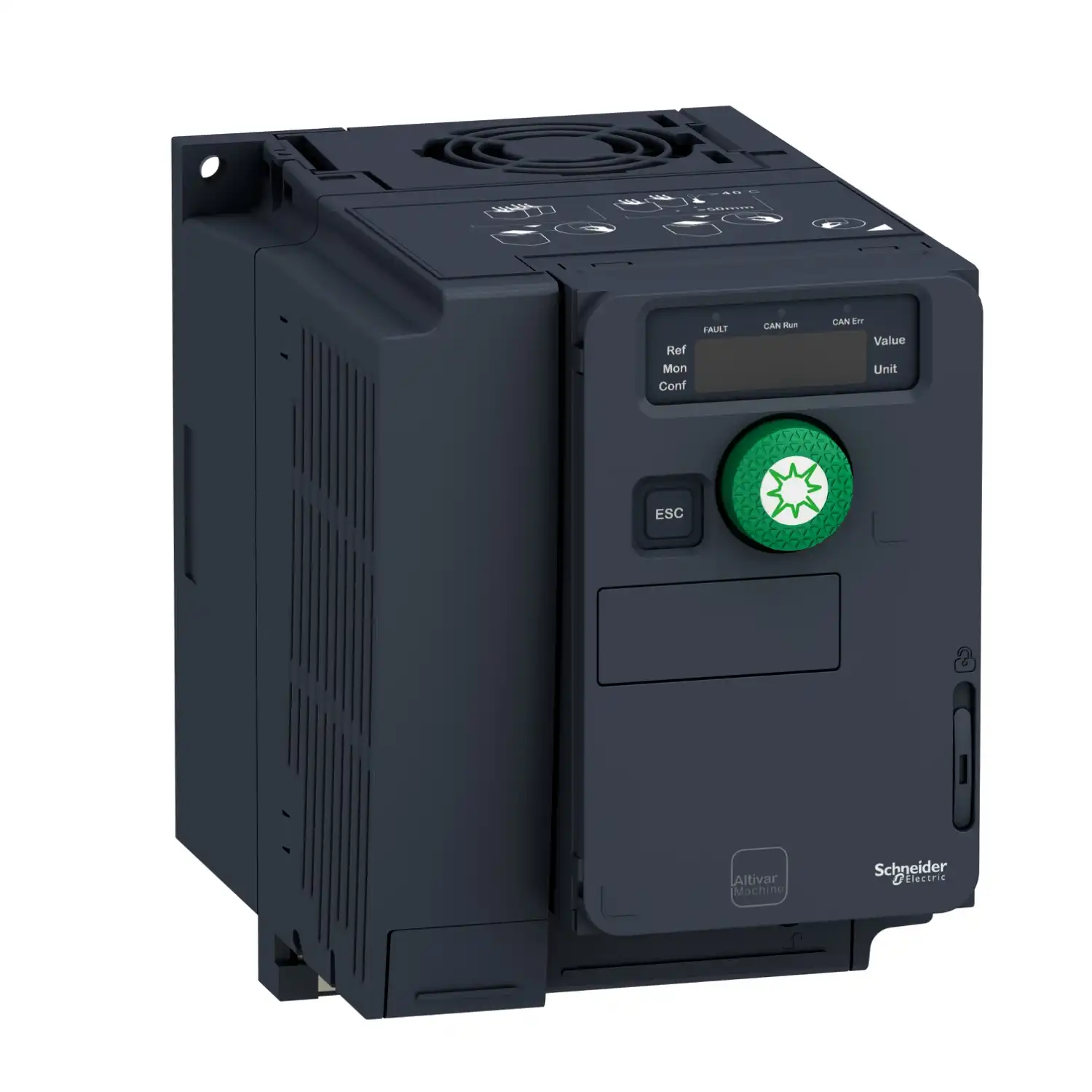 ATV320U04N4C412 - Variable speed drive, Altivar Solar, 0.37kW, 380 to 500V, 3 phases, compact - 1