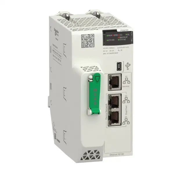 Schneider Electric - BMEP584040 - Bağımsız işlemci, Modicon M580, 16MB, 61 Ethernet cihazı, 16 Uzak I/O Kabineti (X80 & Quantum) - 1
