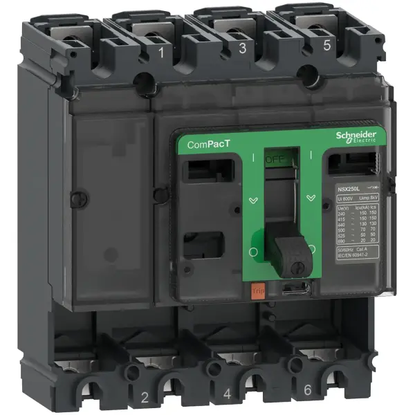 Schneider Electric - C10F4 - ComPacT Şalter Kasası NSX100F 36kA AC 4P 100A - 1