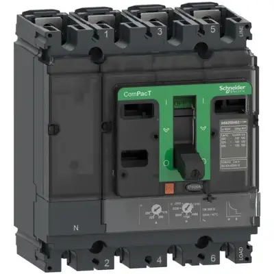 Schneider Electric - C10F6TM063 - ComPacT Şalter NSX100F 36kA AC 4P3D 63A TMD - 1