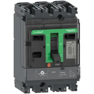 Schneider Electric - C10N3TM080 - ComPacT Şalter NSX100N 50kA AC 3P3D 80A TMD - 1