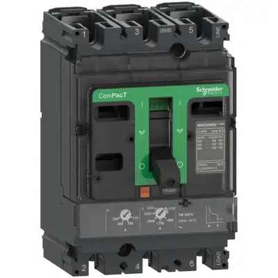 Schneider Electric - C25F3TM200 - ComPacT Şalter NSX250F 36kA AC 3P3D 200A TMD - 1