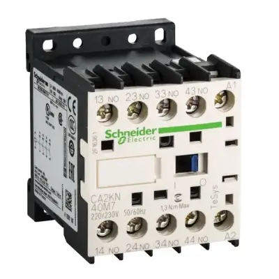 Schneider Electric - CA2KN40M7 - TeSys K kontrol rölesi - 4 NA - <= 690 V - 220...230 V AC bobin - 1