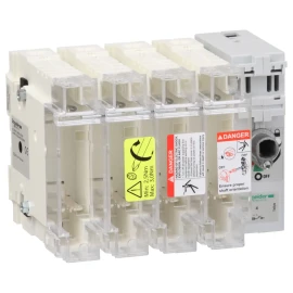 GS2J4 - TeSys GS - switch-disconnector-fuse - 4 P - 100A - NFC 22 x 58 mm - 1
