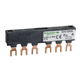 GV2G245 - TeSys GV2, TeSys D ve K ve U - Comb busbar - 63 A - 2 tap - off - 45 mm aralık - 1