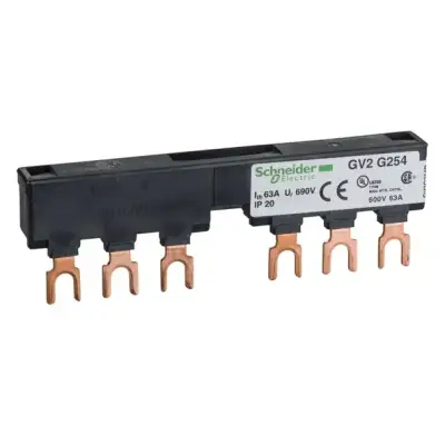 Schneider Electric - GV2G254 - TeSys GV2, TeSys D ve K ve U - Comb busbar - 63 A - 2 tap-off - 54 mm aralık - 1