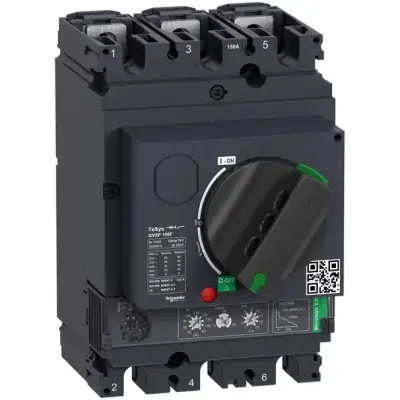 Schneider Electric - GV5P150F - Motor devre kesici, TeSys GV5, 3P, 150A, Icu 36kA, termal manyetik - 1