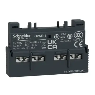 Schneider Electric - GVAE11 - TeSys GV2 ve GV3 - yardımcı kontak - 1 NA + 1 NK - 1