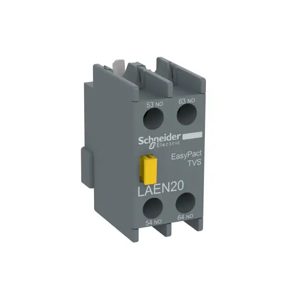 Schneider Electric - LAEN20 - EasyPact TVS - yardımcı kontak bloğu - 2 NA - vidalı - kelepçe terminalleri - 1