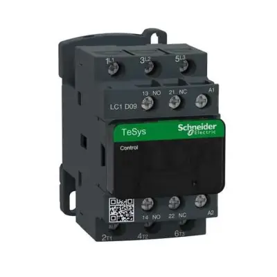 Schneider Electric - LC1D09M7 - TeSys D kontaktör - 3P(3 NA) - AC-3 - <= 440 V 9 A - 220 V AC bobin - 1