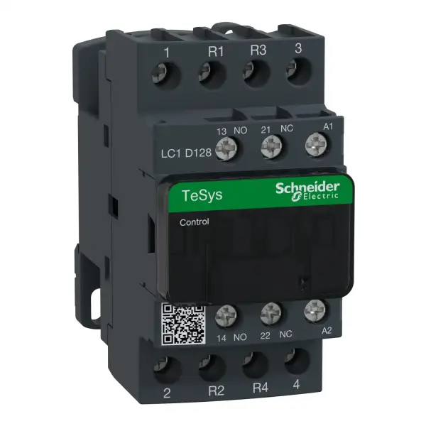 Schneider Electric - LC1D128E7 - TeSys D kontaktör - 4P(2 NA + 2 NK) - AC-1 - <= 440 V 25 A - 48 V AC bobin - 1