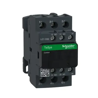 Schneider Electric - LC1D32B7 - TeSys D kontaktör - 3P(3 NA) - AC-3 - <= 440 V 32 A - 24 V AC bobin - 1