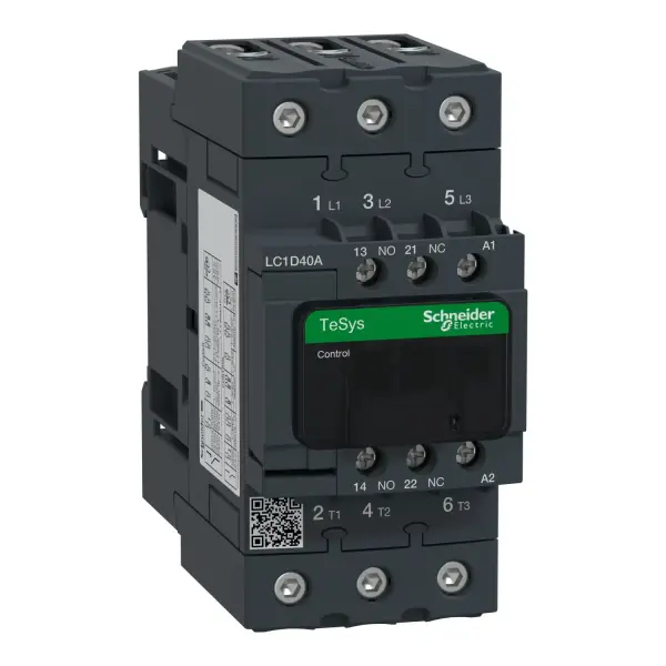 Schneider Electric - LC1D40AP7 - TeSys D kontaktör - 3P(3 NA) - AC - 3 - <= 440 V 40 A - 230 V AC 50/60 Hz bobin - 1