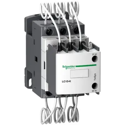 Schneider Electric - LC1DGKM7 - Kompanzasyon kontaktörü, TeSys D, 16.7 kVAR at 400 V/50 Hz, bobin 220 V AC 50/60 Hz - 1