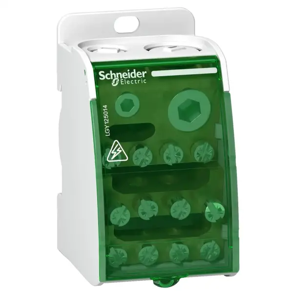 Schneider Electric - LGY125014 - Linergy DS - vida dağıtım bloğu 1P - 250A - 14 holes - 1