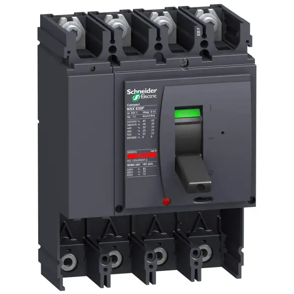 Schneider Electric - LV432808 - devre kesici Compact NSX630N - 630 A - 4 kutup - açma ünitesiz - 1