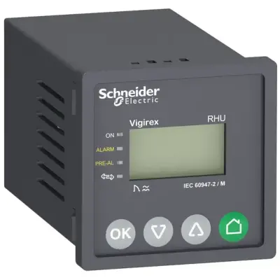 Schneider Electric - LV481001 - kaçak akım koruma rölesi, VigiPacT RHU'lar, 30 mA ila 30 A, 220/240 VAC 50/60Hz, Bağlantısız, ön panel montajı - 1