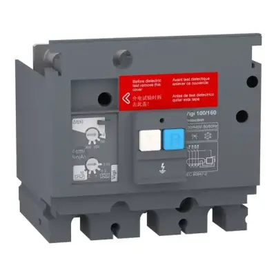 Schneider Electric - LV529488 - Toprak kaçağı ek koruma modülü, EasyPact CVS 100/160, 200 VAC ila 440 VAC, 30 mA ila 10 A, 3 kutuplu - 1