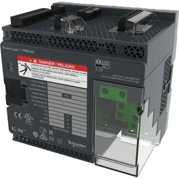 Schneider Electric - METSEION92030 - PowerLogic™ ION9000 Enerji Kalite Analizörü, DIN raya montaj, ekransız, HW kit - 1