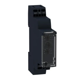 RE17RMMW - Harmony, Modular timing relay, 8 A, 1 CO, 0.1 s..100 h, multifunction, 12...240 V AC/DC - 1